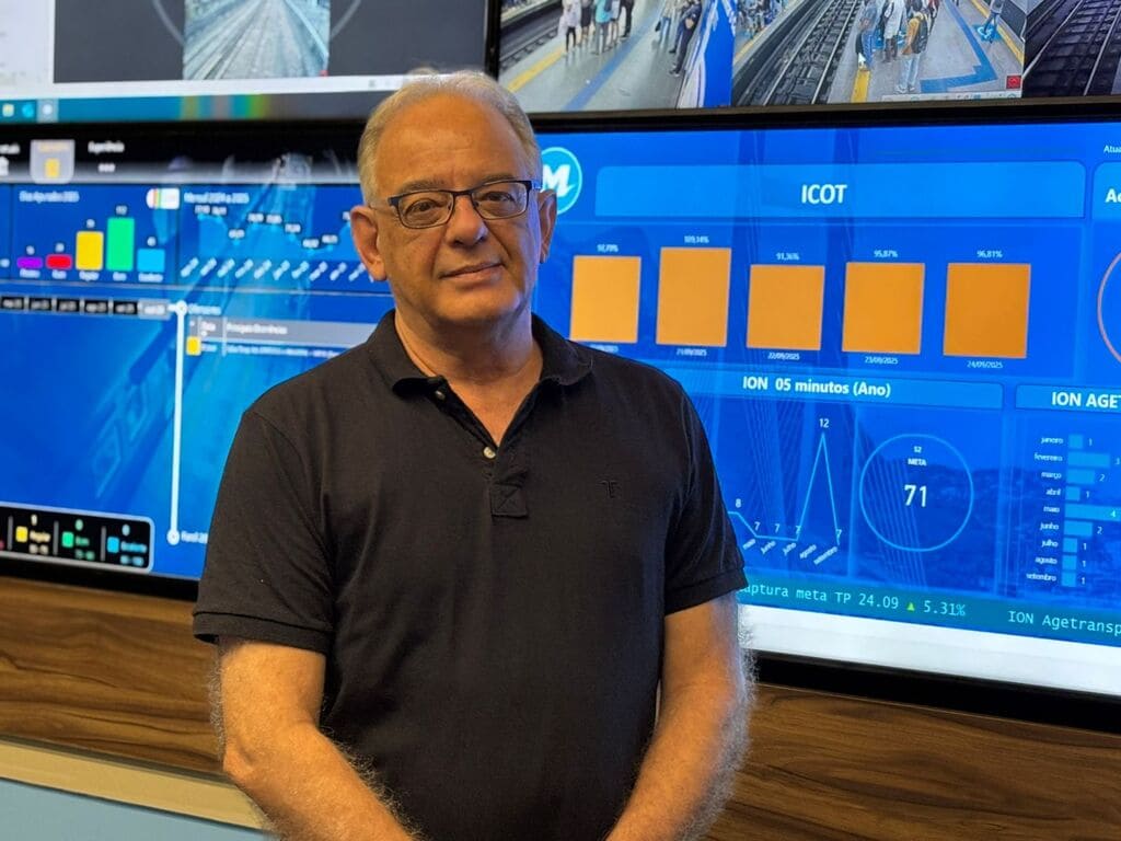 Sérgio Carneiro. Com 45 anos de experiência no metro