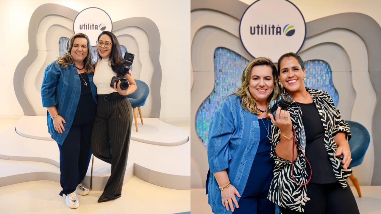 As forografas que fizeram a cobertura do evento da Utilità