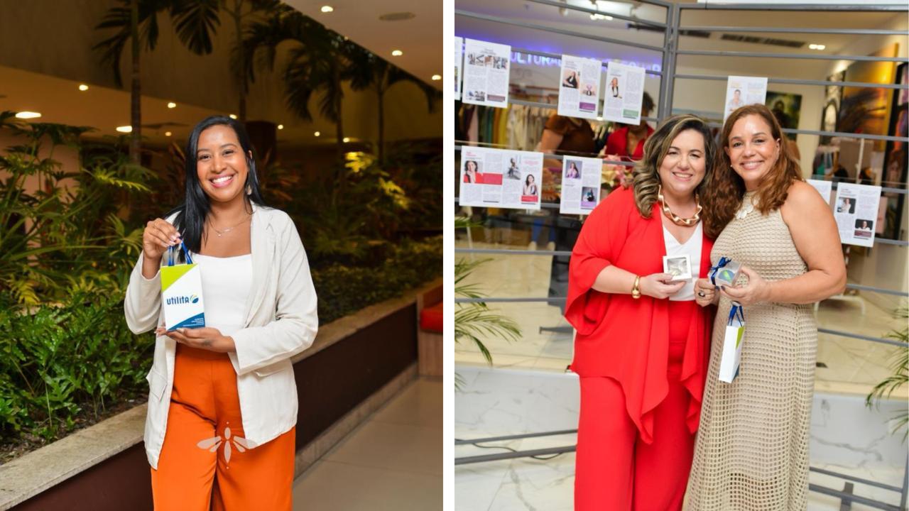 Empreendedoras que presentearam os participantes: Dzyane Chagas e Vera Caliari