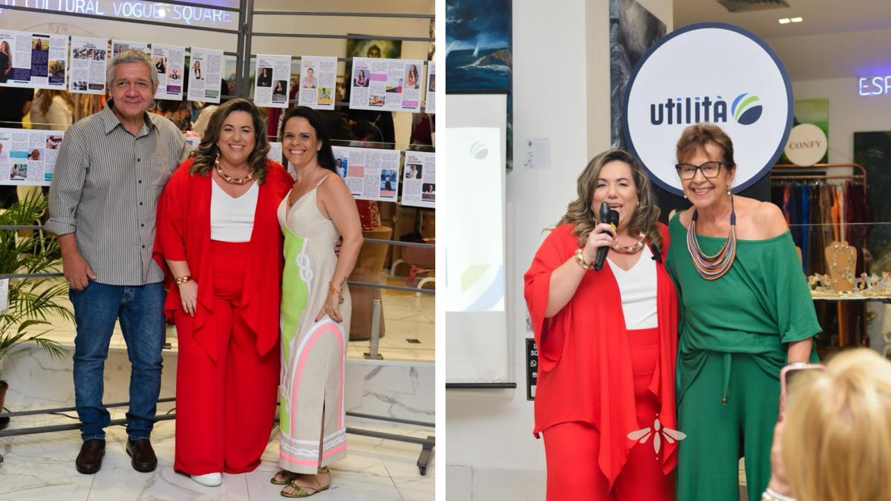 Parceiros da Utilità: Max Perez e Silvia Bastiana/ Foto direita: Daniela Andrade e Raquel Saboia