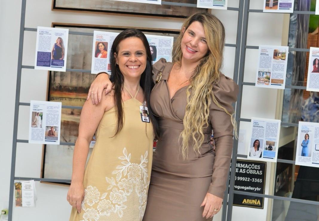 Silvia Bastiana, curadora da feira de negócios e sabores da Utilità e a advogada Cátia Vita, primeira embaixadora da marca.