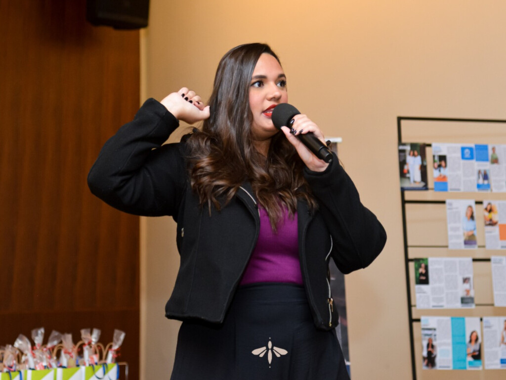 Mylena do Grupo RM Negócios no evento da Utilità, comemoração de 30 anos! 