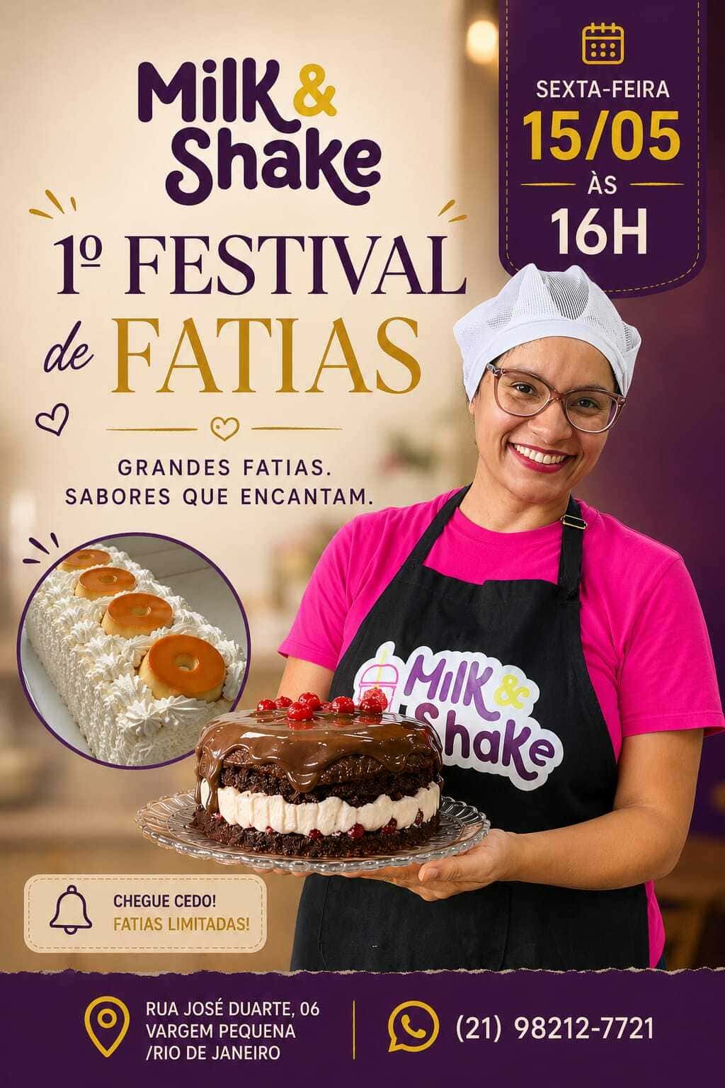 Festival de fatias de bolo