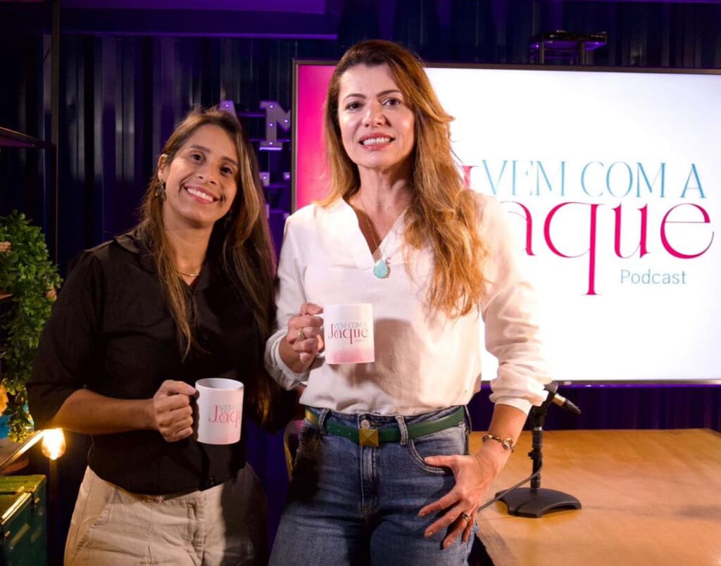 posicionamento: podcast vem com a Jaque
