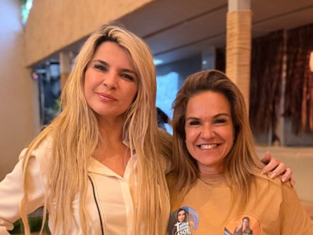 Dra Cátia Vita e delegada Tatiana Queiroz